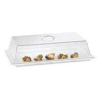 product of Cal-Mil 327-12 Clear Polycarbonate Display Cover 12" W x 20" D x 4" H Flat-Top Lift-Off BPA-Free