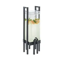 product of Cal-Mil 3302-3-13 3-Gallon Dispenser, 9x9x28-1/2 in, Acrylic, Steel Frame, Ice, Lid, Spigot, Handles