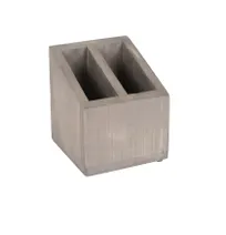 product of Cal-Mil 3308-110 Aspen Straw Stick Holder, Gray Pine Wood, 5-1/4" x 5-1/4" x 5-1/2" H