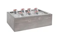 product of Cal-Mil 3360-12-110 Aspen Ice Bucket, 12-1/2" x 21-1/2" x 6" Gray-Washed Pine Wood, Hotel Room Supply