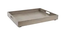 product of Cal-Mil 3475-2-110 Room Service Tray, 15-1/2" x 21-1/2" x 2" H, Gray-Washed Pine Wood, Rectangular