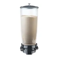 product of Cal-Mil 3521-1-13 Wall-Mount Powder Dispenser, 5L, 6"W x 6"D x 16"H, Black, Cassettes (2-7 tsp.)