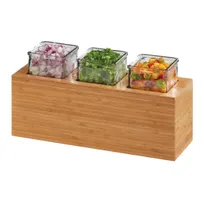 product of Cal-Mil 3836-3-60 Action Station Jar Unit, 15.75"W X 5.5"D X 8.75"H, Rectangular