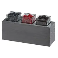 product of Cal-Mil 3836-3-83 Ashwood Action Station Jar Unit, 15.75"W X 5.5"D X 8.75"H, Rectangular