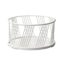 product of Cal-Mil 4114-10-15 Portland Basket, 10.5" Dia. X 5.5"H, Large, Round, White, Wire, BPA Free
