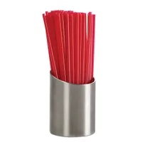 product of Cal-Mil 4302 Stir Stick Holder - Round Stainless Steel Straw Dispenser, 2" Dia x 2-3/4" H, BPA-Free