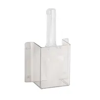 product of Cal-Mil 623 Scoop Guard Holder, 3" W x 6" D x 10-1/4" H, Polycarbonate, 6-oz Scoop, Wall-Mount