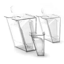 product of Cal-Mil 793 Scoop Holder - 64 oz Poly Wall Mount, Lid & Drip Tray, 7.5x7x13 in, NSF Approved