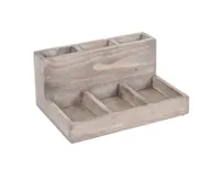 product of Cal-Mil 796-110 Aspen Packet And Stir Stick Holder, Gray-Washed Pine Wood, 6" X 9" X 4-11/32" H