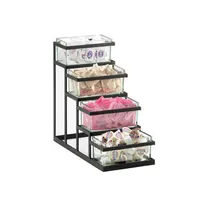 product of Cal-Mil C4X8X4GLASS Jar, 4"W X 8"D X 4"H, Accommodates 3338-13, Glass