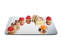 product of Cal-Mil PT243 Mirror Tray - Rectangular Acrylic Tray, 24" x 18" x 0.25", Clear Mirror Finish