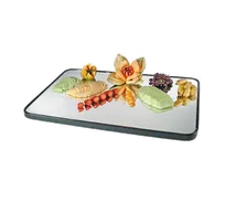 product of Cal-Mil RR243 - Gourmet Mirror Tray, 24" W x 18" D x 1" H Rectangular Glass