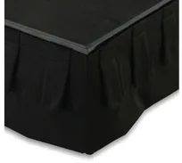product of Forbes Industries 4163-4 Stage Platform Skirt, Box Pleat Valance, 4'L, 24-32"H, Flame Retardant Fabric, Sold Each