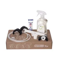product of Alfa International QUICKCREAM KIT Maintenance Kit for Elmeco B-Smart & B-Large Frozen Drink Machines, Includes Lubricant, Cleaner, Tank & Outlet Gaskets, O-Ring 117, Pinion Auger, Gear, 2 Black Hinge Hooks - 1/Set