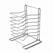 product of American Metalcraft 19107 Pizza Pan Rack - 7 Shelf Stainless Steel, Holds 5-15 Pans, 12x10x15 in
