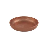 product of American Metalcraft ADSEAC12 Seafood Tray, 80-oz round, 12" dia x 2.25" H, hammered aluminum with copper