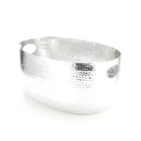 product of American Metalcraft ATHS10 10-Quart Beverage Tub 15"L x 10-3/4"W x 7-1/4"H Hammered Silver Aluminum