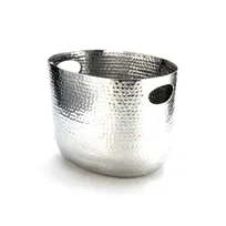 product of American Metalcraft ATHS9 Beverage Tub 7-3/4 Qt 12-1/4" L x 9" W x 8-3/4" H Hammered Aluminum Silver