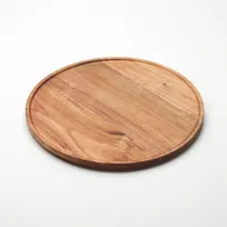 product of American Metalcraft ATP14 Serving Board - 14" Diameter x 3/5" H Acacia Wood, Perfect for Cheese and Charcuterie