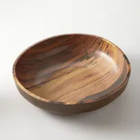 product of American Metalcraft AWMB14 Wood Bowl - 14.75" Diameter, 3.5" H, 235 oz (7 qt) Melamine, Acacia, 14" Size