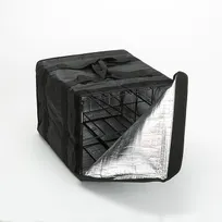 product of American Metalcraft BLB1914 Pizza Delivery Bag 19x19x14 in Black Nylon 6-9 Boxes, Rack & Straps