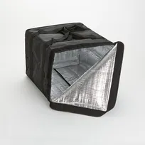 product of American Metalcraft BLBAG19 Pizza Delivery Bag 19" x 19" x 14" Black Nylon PVC Foam, Cap 6 Boxes