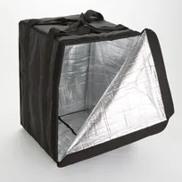 product of American Metalcraft BLBAG26 Pizza Delivery Bag Black Nylon 19x19x27in PVC Foam 10Box Capacity Straps