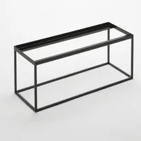 product of American Metalcraft BRR6 Twilight Riser, 15" L x 5.5" W x 6" H Rectangular Black Metal Stand, Fits BR15 GJ40 MSJ5