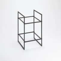 product of American Metalcraft BRT2 Two-Tier Black Square Display Riser, 16.5" H, 12-16" Adjustable, Twilight
