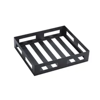 product of American Metalcraft BTH2 Square Stainless Steel Serving Crate, Black, 10-1/2" Length