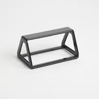 product of American Metalcraft DWRB2 Rubberized Black Display Wedge, Rectangular Plastic Base