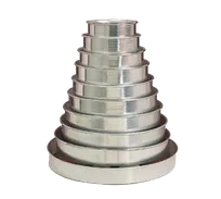 product of American Metalcraft HA80012 6-Pc Cake Pan Set, 2" Deep, 14-Gauge, 6",8",10",12",14",16" Pans