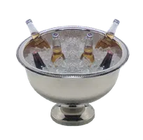 product of American Metalcraft HMPB20 13-Quart Hammered Punch Bowl, 18-1/2" Dia. x 12" H, 18/8 Stainless Steel