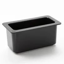 product of American Metalcraft IBT126 Ice Display Insert, 1/3 Size Rectangular Polycarbonate Liner, Black Plastic