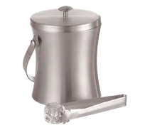 product of American Metalcraft ISSB6 Ice Bucket, 34 oz, 4-7/8" Dia x 6-3/8" H, Steel, Includes Tong & Grating