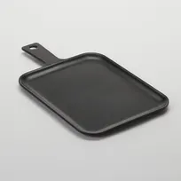 product of American Metalcraft MSP91 Serving Peel Board, 9-1/8" L x 7-3/8" W x 1/2" H, 12-5/8" L Handle, Black Melamine Platter
