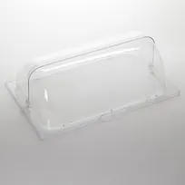 product of American Metalcraft RCR21 Roll-Top Dome Display Cover, 21" L x 13-1/8" W x 7-1/4" H, Polycarbonate