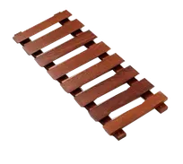 product of American Metalcraft RG5341 Hanging Glass Rack, Ceiling, 35" L x 14" W x 1.5" H, Wood, Espresso