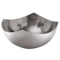 product of American Metalcraft SBH7 Squound Hammered Stainless Steel Bowl 11" Dia x 3" H, 126 oz (4 Qt)