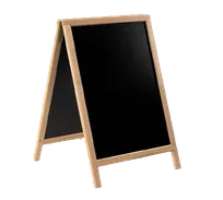 product of American Metalcraft SBSB135 - Securit A-Frame Sign, 28" L x 2" W x 54" H, Chalkboard, Wood Frame