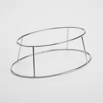 product of American Metalcraft SDRCKV4 Oval Stainless Steel Seafood Tray, 4-Inch Display Rack for Presentation, Polished