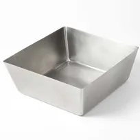 product of American Metalcraft SSQ117 Square Stainless Steel Bowl, 7 Quart (254 oz) Capacity, 12" x 12" x 4.5", Dinnerware