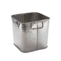product of American Metalcraft STH8 6-1/4 Qt Stainless Steel Ice Tub, 8" L x 8" W x 7-1/4" H, Hammered Finish