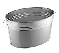 product of American Metalcraft STUB20 25-Qt Stainless Steel Tub, 20x15x11" H, Satin/Mirror Finish, Safe
