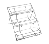 product of American Metalcraft TASLG Tiered Display Stand - 3-Tier Arch, Chrome Silver, 21" L x 15.25" W x 12.75" H, H 9-12"