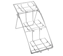 product of American Metalcraft TASMED Tiered Display Stand - 3-Tier Arch Riser, 25-1/4" L x 10-1/2" W x 13-3/4" H, Chrome Metal