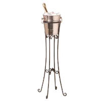 product of American Metalcraft WICS34 Champagne Stand, 8" Dia x 32" H Black Wrought Iron Wine Bucket Cooler