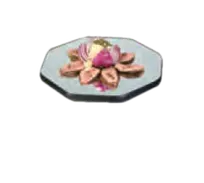 product of Lakeside 2278 Mirror Tray - Octagonal 15" Plate Glass with Wood Backing, Made in USA