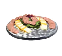 product of Lakeside 2429 Display Tray, 22" Diameter, Rimless Stainless Steel, Vinyl Edges, RubberFeet, USA Made