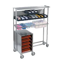 product of Lakeside 2610 Tray Starter Station, Stainless Steel, Mobile, 14x18in Tray Capacity